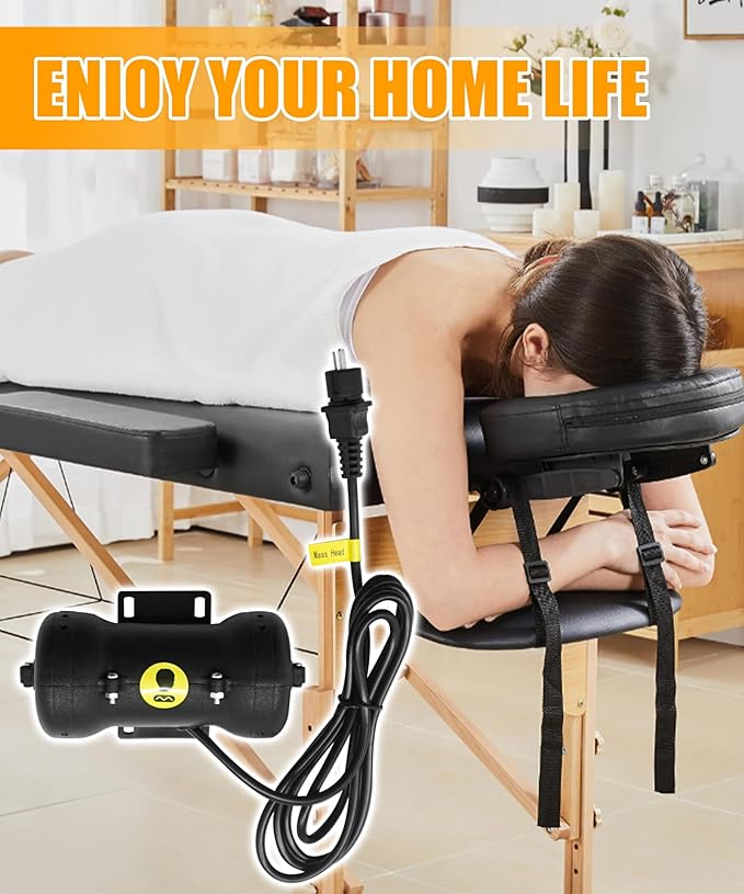 Adjustable Bed Massage Motor Replacement for Richmat HJM2, Head Zone Vibration Motor with Metal 2-Pin Plug