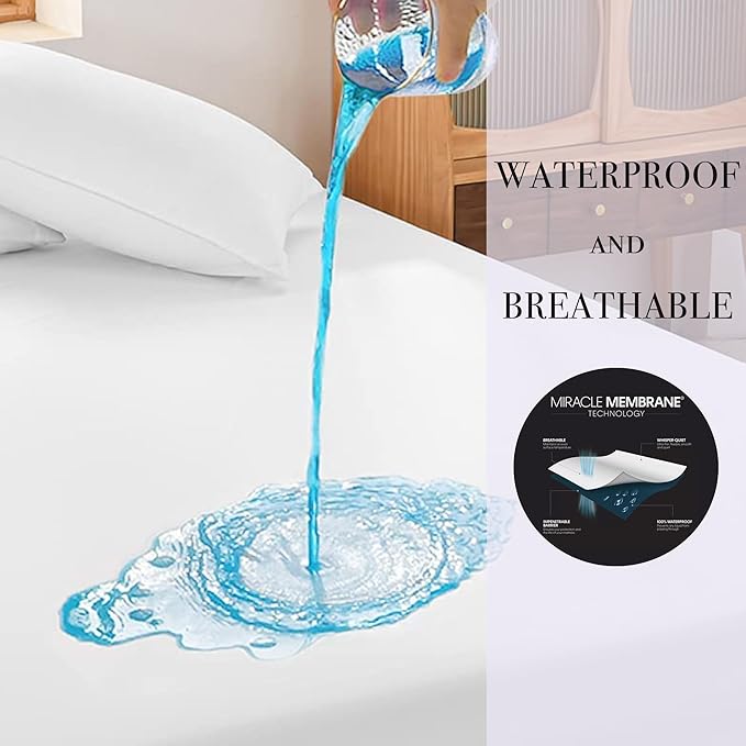 Protect-A-Bed Cool Waterproof Mattress Protector, King