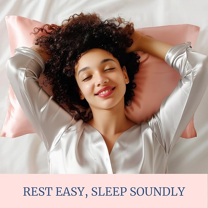 BEDELITE Satin Pillowcase for Hair and Skin, Super Soft Similar to Silk Pillow Cases 4 Pack with Envelope Closure, Cooling Pillowcases for Women Men (20"x30" Queen Size, Coral)