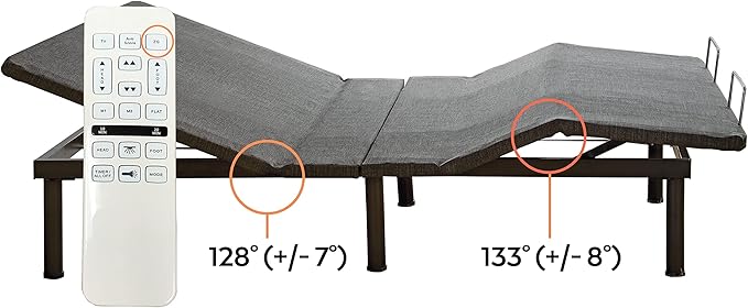 Boyd Sleep Bed Frame Base: Adjustable Zero-Gravity Power Base Anti Snore, with Massage, Twin XL