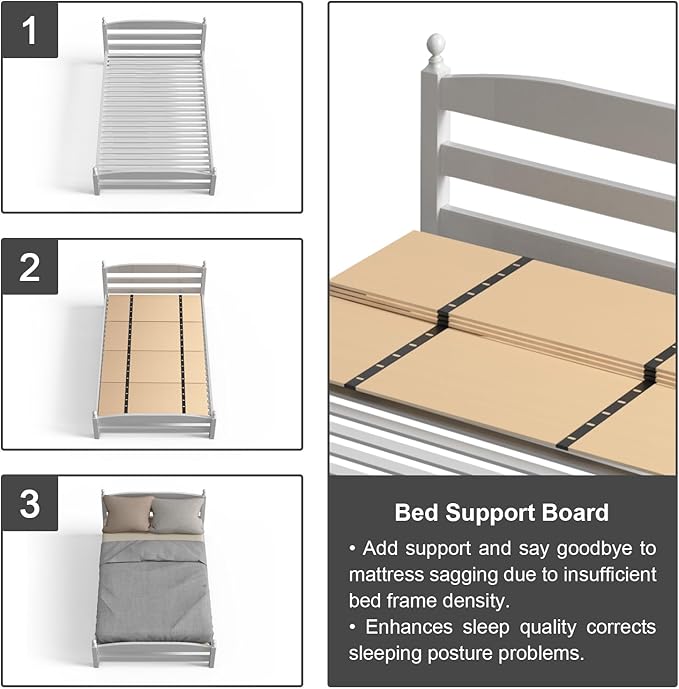 Imperius Mattress Support Wooden Bunkie Board/Bed Slats/Queen Bed Board Under Mattress Support(48"x 60" Full Size)