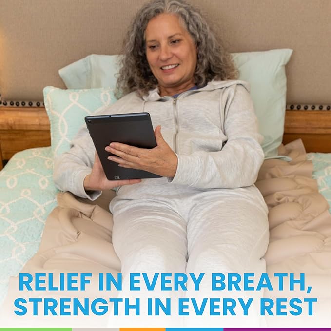 Glory Medical MT‑02 Alternating Pressure Mattress Topper – 12‑Minute Air Cycle, Waterproof Vinyl, Hypoallergenic & Latex‑Free Design, Supports Healthy Circulation for Hospital & Home Beds (78" x 32")