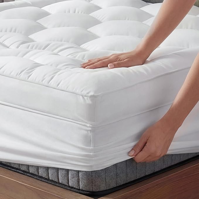 Full Size Mattress Topper, 3 Inch Hybrid Filling for Balanced Sleep, Extra Thick Mattress Topper with Breathable Cover, Universal Fit for Bedrooms, Guest Rooms & RVs