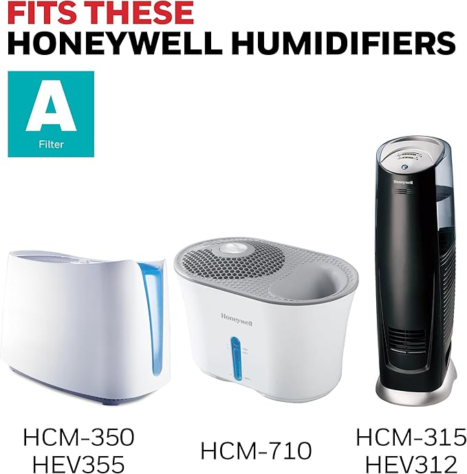 Honeywell Replacement Wicking Filter A, 3 pack, White, 3 Count