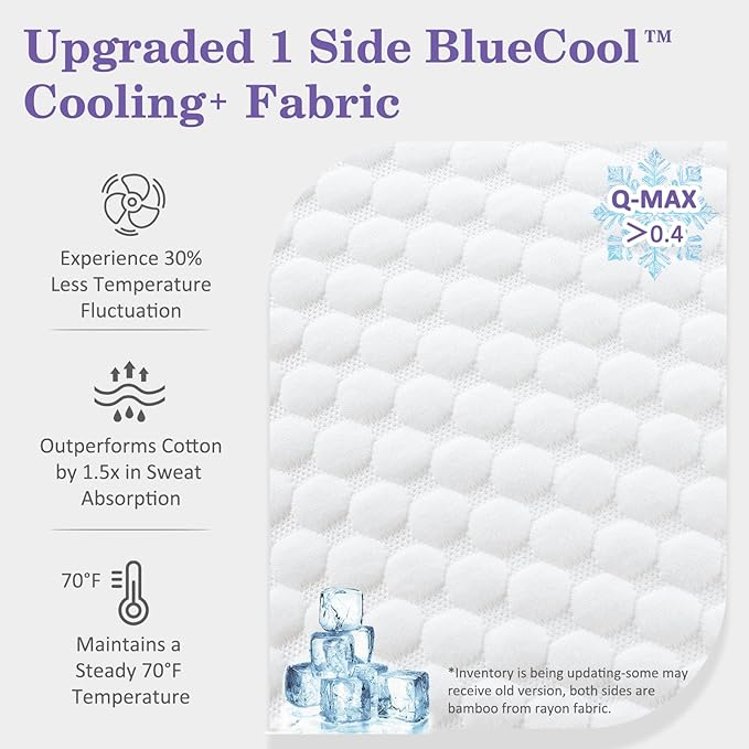 HOMELAB Adjustable Shredded Memory Foam Pillows Queen Size, Cooling Bed Pillows for Sleeping with Removable Cover, Medium Pillows for Side Stomach & Back Sleepers, 2 Packs 20"x28"