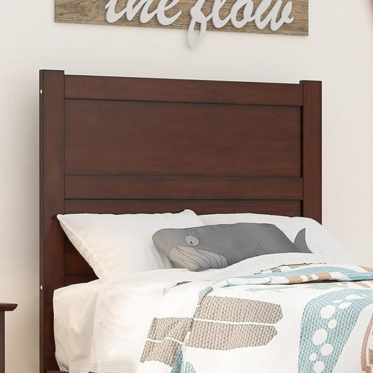 AFI, NoHo Solid Wood Panel Headboard, Twin, Walnut
