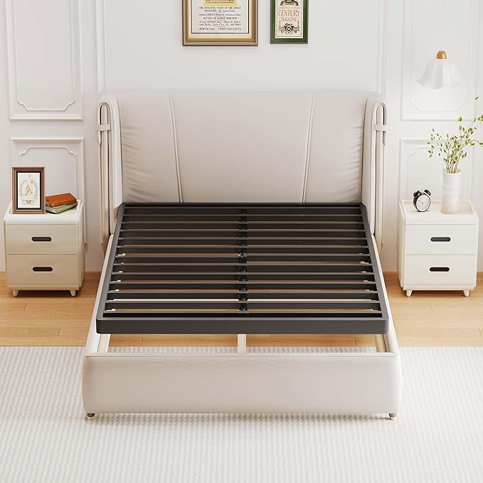 ROIL 2 Inch King Metal Box Spring Low Profile, Bunkie Board Bed Slat Replacement with Round Corners, 3500 lbs Capacity Heavy Duty Steel Slats, Easy Assembly, Noise Free