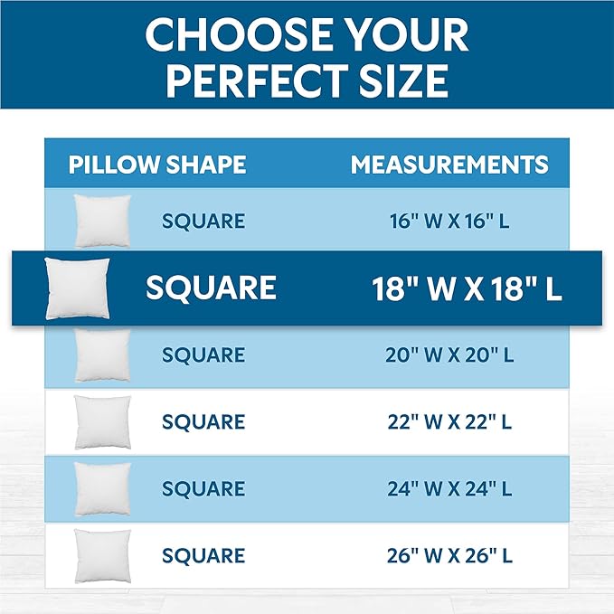 Guardmax Jersey Knitted Throw Pillow Protector with Zipper - 4 Pack -100% Waterproof, Bed Bug Proof, Dust Mite Proof, & Hypoallergenic Pillow Covers - Premium Zippered Pillow Cases. (18 X 18)