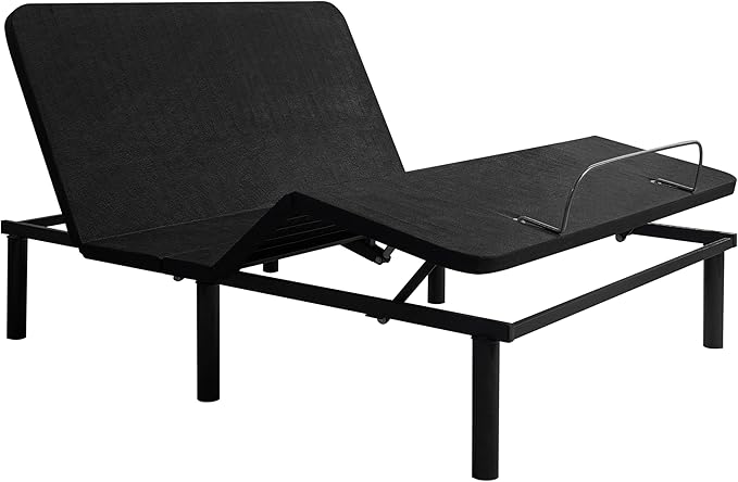 Naomi Home Serenity Twin XL Adjustable Bed Frame with Wireless Remote Ergonomic Head and Foot Incline Electric Bed Frame Easy Assembly Smart Ideal for Snoring Relief and Enhanced Comfort, Split King