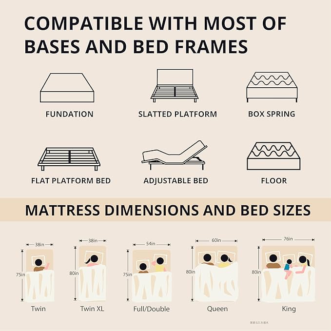 EGOHOME 10 Inch Cal King Memory Foam Mattress for Back Pain, Cooling Copper Gel Bed in a Box, Foam Made in USA, CertiPUR-US Certified, Therapeutic Medium Firm, 72x84x10 Black