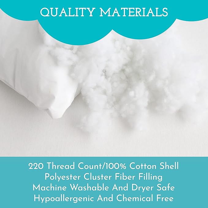 Little Sleepy Head Youth Pillow 16x22 - Soft & Hypoallergenic Bed Pillow Youth Pillows for Sleeping Age 5-10 - Snugly Designed Youth Neck Pillows for Travel, School and Bedtime - (1 Pack)