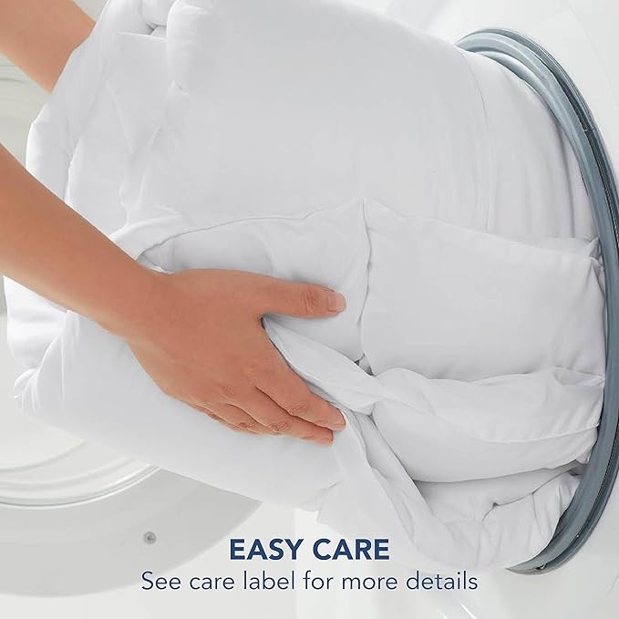 Serta Soft Top Mattress Cover, 54" x 75" Odor-Preventing and Stain-Resistant Waterproof Mattress Protector, 18" Elastic Deep Pocket for Secure Fit, Full Mattress Pad, White