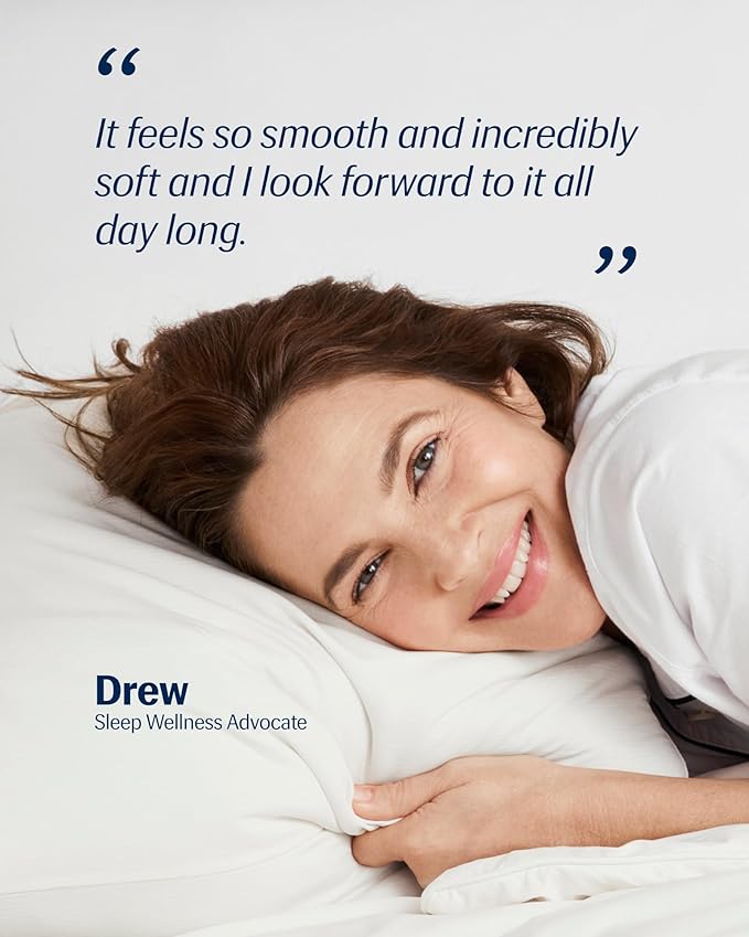 REST® Evercool®+ Cooling Pillowcases King - 2 Pillowcase for Sensitive Skin, Silver Infused Fabric for Hygienic Sleep, Silky Smooth for Curly Hair, High Elastic for Snug Fit (19x35 inches)