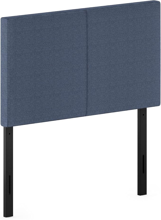 Furinno Roanne Upholstered Headboard, Twin, Denim