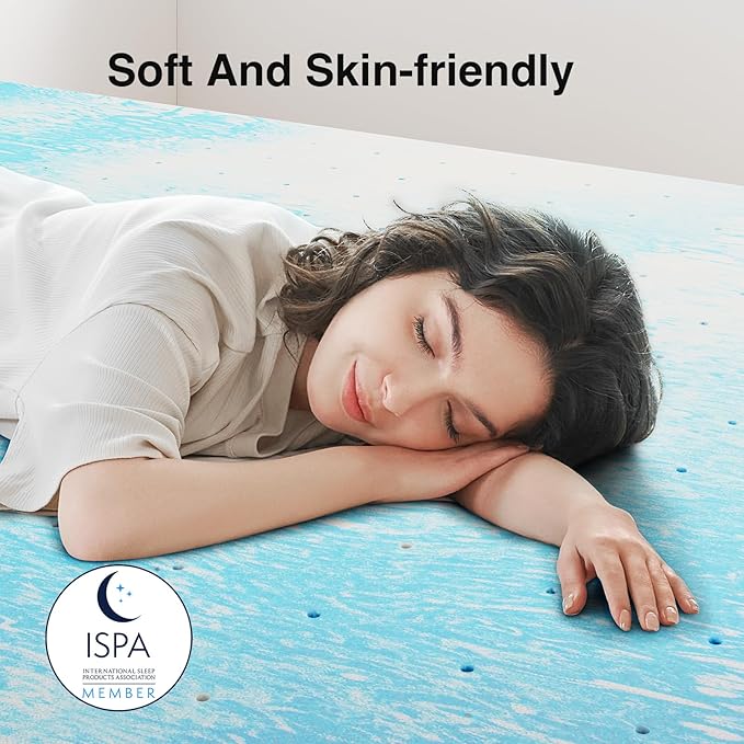 Novilla Mattress Topper Twin Size - 3 Inch Cooling Memory Foam Mattress Topper, Slow-Rebound Pressure Relief, Soft Comfort