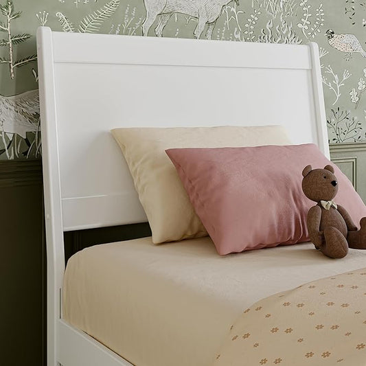 AFI, Casanova Twin Solid Wood Panel Headboard, White