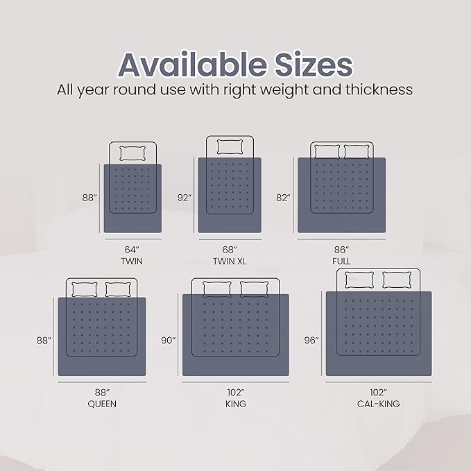 Utopia Bedding Twin Comforter Duvet Insert, Quilted Navy Comforter with Corner Tabs, Box Stitched Down Alternative Comforters Twin Size 64 x 88 inches