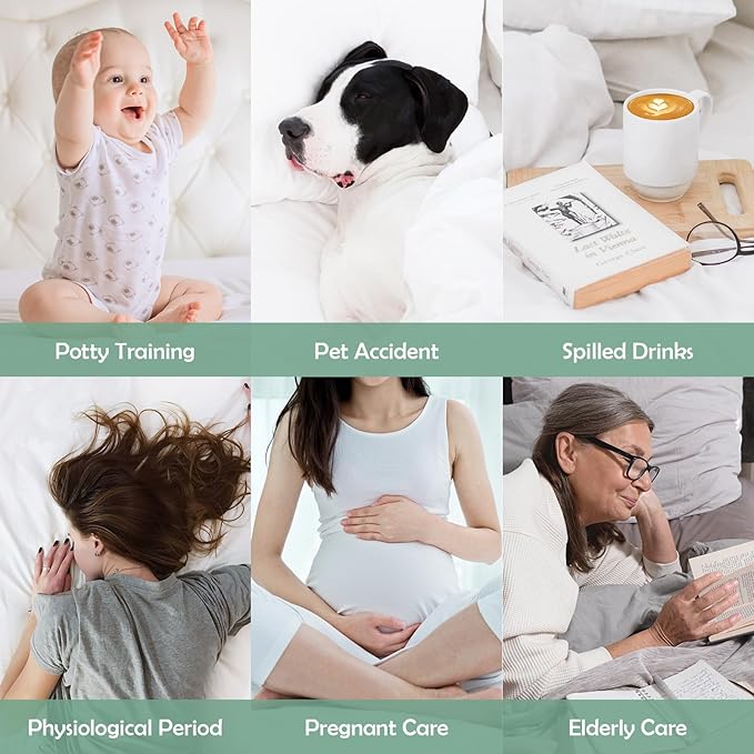 Cozymaker California King Size 100% Waterproof Mattress Protector, Mattress Pad Cover Fitted 8"-21" Deep Pocket, Soft Breathable Cooling Noiseless
