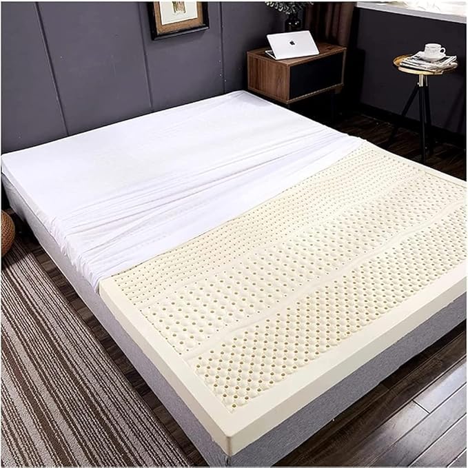 Extra-Firm Mattress Topper| 100% Natural Latex|Comfort | Soothing Pressure Point Relief | Support for Shoulders, HIPS, Back, and Knees,10cm,90 * 190cm