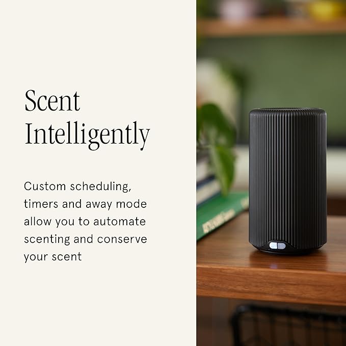 Pura Plus Smart Home Fragrance Diffuser for Large Spaces - Adjust Scent Intensity, Set Schedules, Timers & More in Pura App - Fragrances Sold Separately - Black