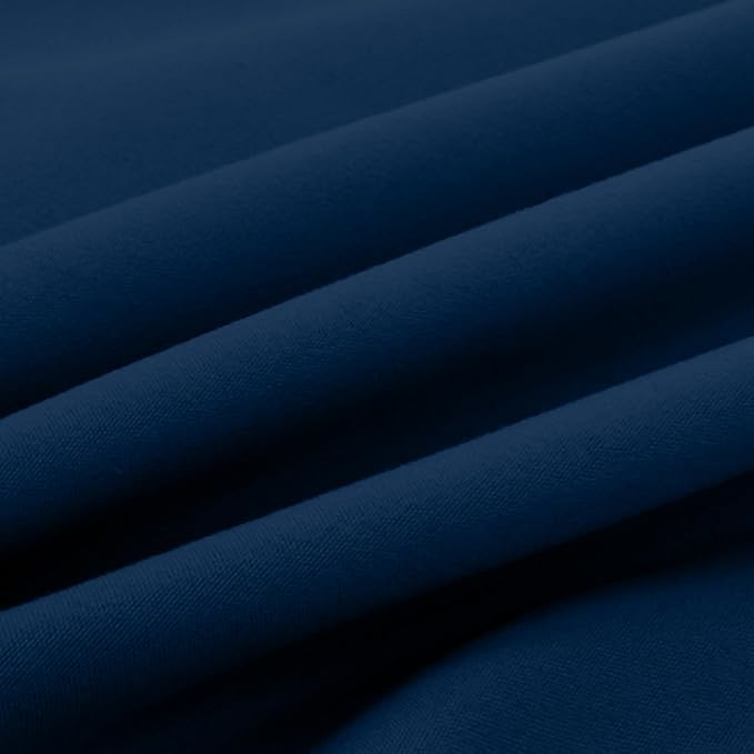 Elegant Comfort Luxury Ultra-Soft 2-Piece Pillowcase Set - 1500 Premium Hotel Quality Microfiber Double Brushed - Wrinkle Resistant, Standard/Queen, Navy Blue