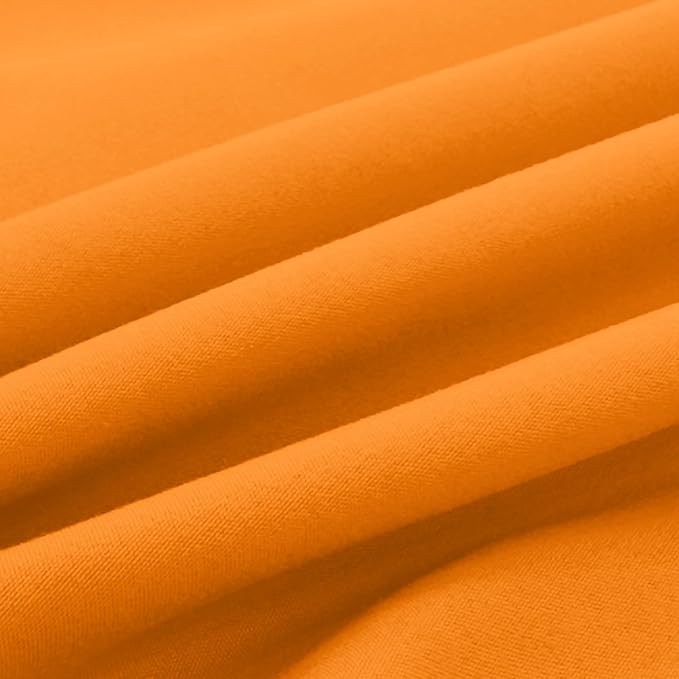 Elegant Comfort Luxury Ultra-Soft 2-Piece Pillowcase Set - 1500 Premium Hotel Quality Microfiber Double Brushed - Wrinkle Resistant, King Size, Vibrant Orange