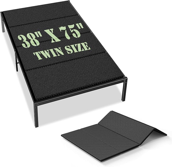 Upgraded S-Curved Rib Bunkie Board Twin Size 38'' x 75' 10mm Heavy Duty Under Mattress Bed Support Slats - Breathable, Noise Minimizing, Moisture Resistant Bunkieboards