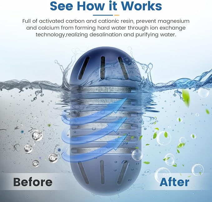 isinlive Demineralization Cartridge for HoMedics Ultrasonic Humidifiers: 12-Pack Demineralization Cartridges Filter Replacement, Filters Mineral Deposits, Prevents Hard Water Build-Up, Purifies Water