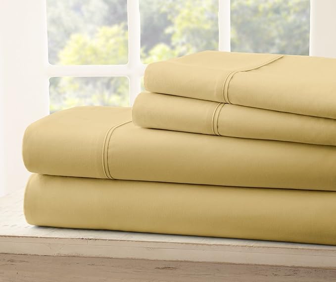 Split King Size Sheet Set - Egyptian Quality Ultra-Soft Bed Sheets - Double Brushed - Deep Pockets- Easy Fit - 5 Piece Set- Fade Resistant