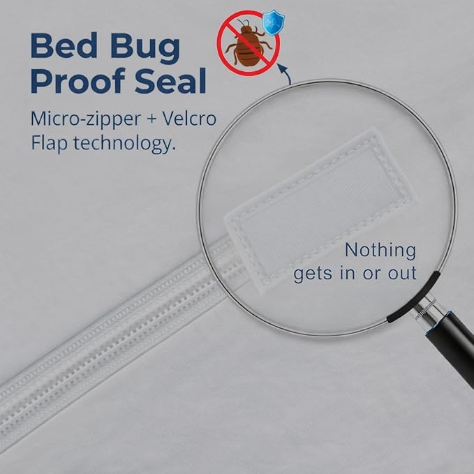 Guardmax Crib Mattress Encasement with Zipper, Waterproof, Bed Bug Proof, and Dust Mite Proof Mattress Protector for Crib Size Bed up to 6" Deep, Zippered All Around Jersey Knitted Mattress Cover