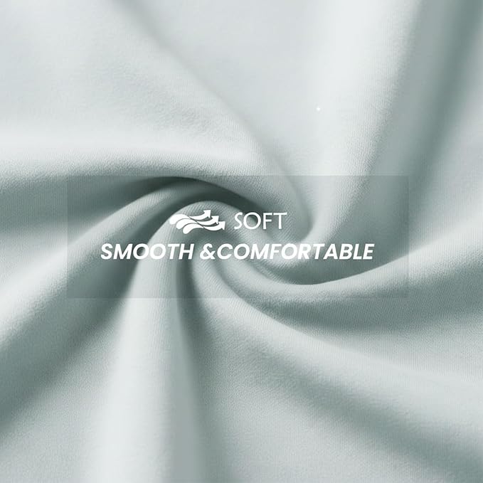 Brushed Microfiber Pillow Cases Standard Size Pillow Case-Envelope Closure Pillowcases Standard Set of 2,Cooling & Moisture Wicking,Wrinkle Resistant Bed Pillowcases 20" X 26"(Standard,SkyBlue)