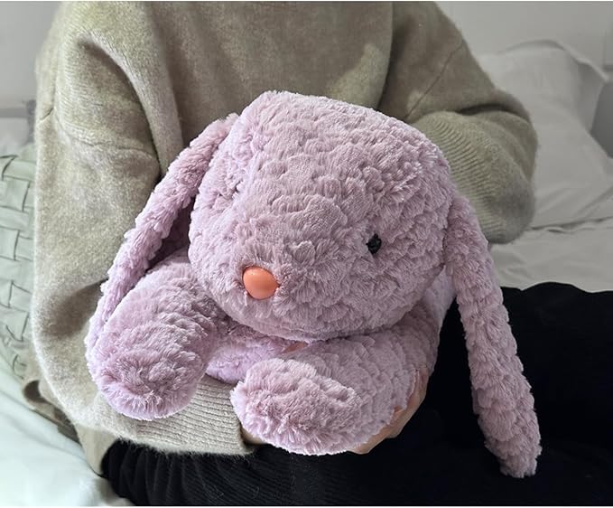 Rabbit Plush Pillow, Rabbit Stuffed Animal, Rabbit Plush Long Pillow for Kids Adults (47 inch)