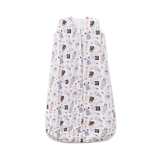 TADO MUSLIN Toddler Sleep Sack 1-2T, 0.5 TOG Lightweight Wearable Blanket, 100% Organic Cotton Muslin, Sleeveless, 2-Way YKK Zipper, OEKO-TEX Certified, 12-24 Months Sleeping Bag