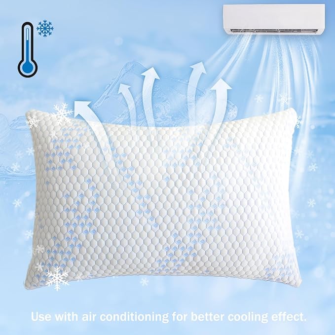 Pillow Protectors (2 Pack) Queen, Waterproof Pillowcase with Zipper, Breathable, Soft Pillow Cover for Better Sleep, Machine Washable