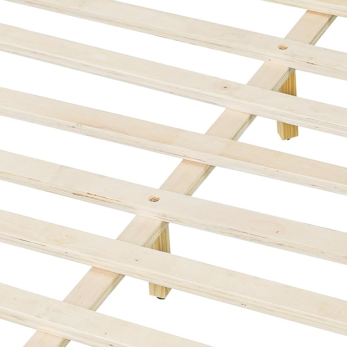 Merax King Size Boucle Upholstered Platform Bed Frame with Headboard,Modern Soft Fabric for Bedroom with Wood Slats Support for Bedroom