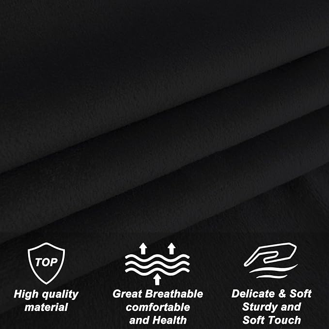 Furpopup Velvet Upholstered Headboard King/Cal King Size Latest Model Wall Mount, Bed Frame Mount, Featuring High-Density Sponge Padding, Luxury Texture Easy Assembly Comfort and Style-Black