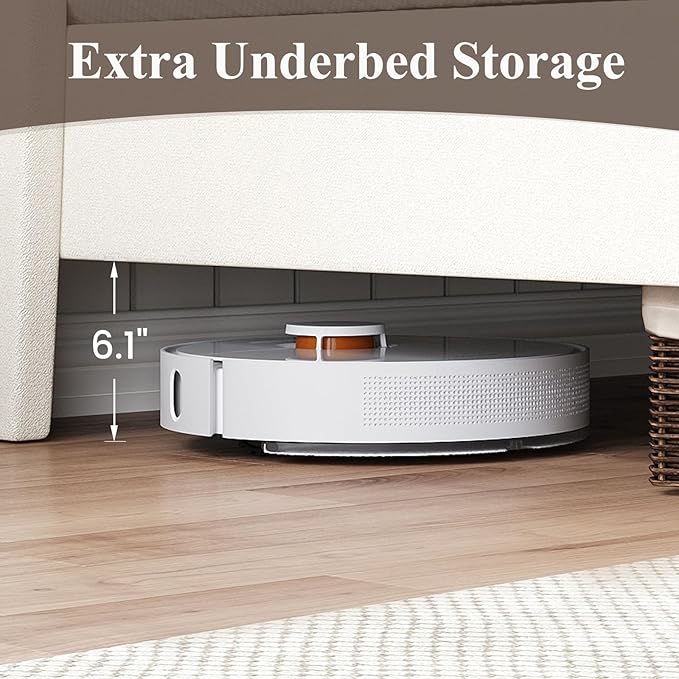 MALOL Queen Size Bed Frame with Upholstered Headboard, Linen Fabric Platform Bed Frame with USB Charging Ports, No Box Spring Needed, Sturdy Metal Support, Noise Free, Modern Bedroom Furniture,Beige