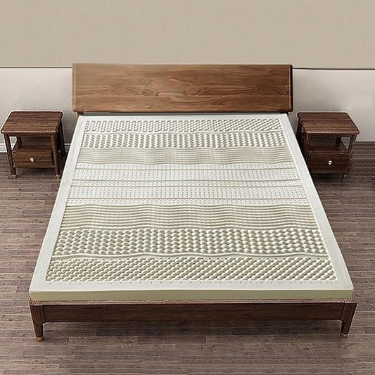 Natural Latex Mattress Topper, Single Twin Full Queen King Size Folding Portable Mattress Japanese Tatami Roll Mat Foldable Dormitory Mattress,7.5cm,90x190cm