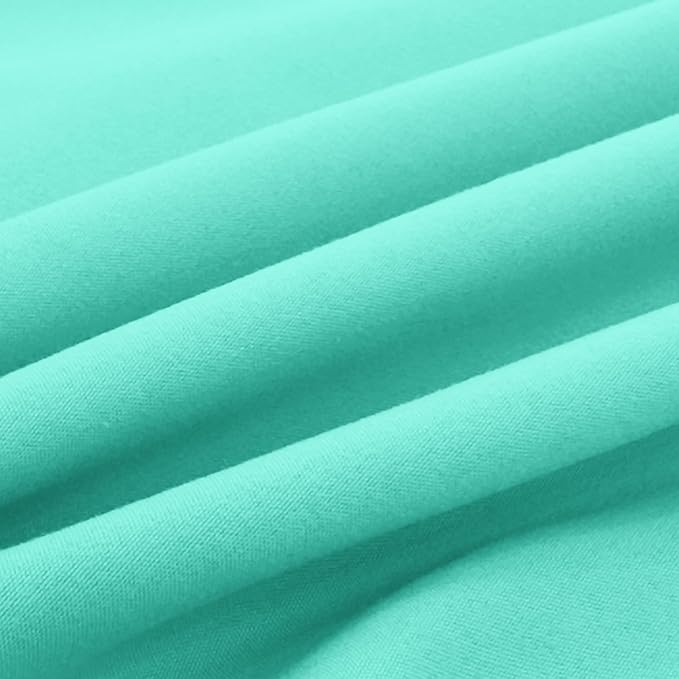Elegant Comfort Luxury Ultra-Soft 2-Piece Pillowcase Set - 1500 Premium Hotel Quality Microfiber Double Brushed - Wrinkle Resistant, Standard/Queen, Paradise Teal