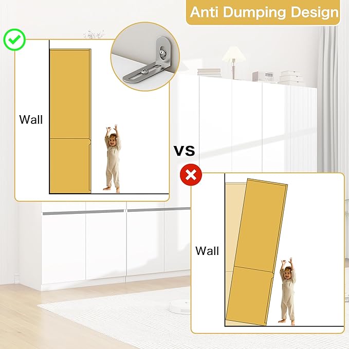 White Armoire Wardrobe Closet: 74" Wooden Wardrobe Closet with 8 Doors, Bedroom Armoires with Hanging Rod, Tall Closets Cabinet for Hanging Clothes (126")