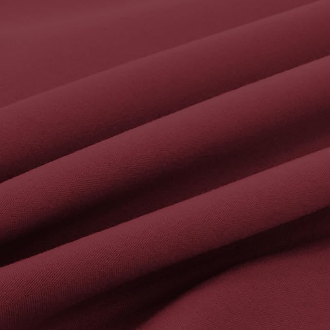 Elegant Comfort Luxury Ultra-Soft 2-Piece Pillowcase Set - 1500 Premium Hotel Quality Microfiber Double Brushed - Wrinkle Resistant, King Size, Burgundy