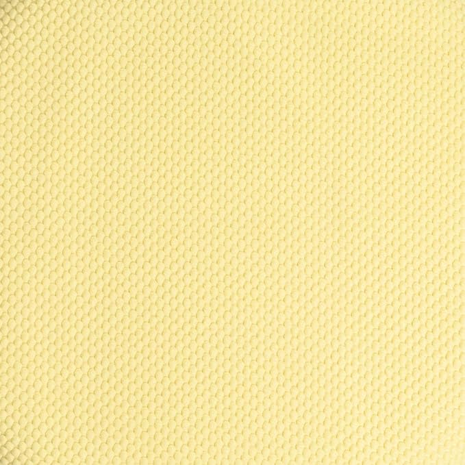 Sweet Home Collection Chair Cushion Memory Foam Pads Honeycomb Pattern Slip Non Skid Rubber Back Rounded Square 16" x 16" Seat Cover, 12 Pack, Yellow