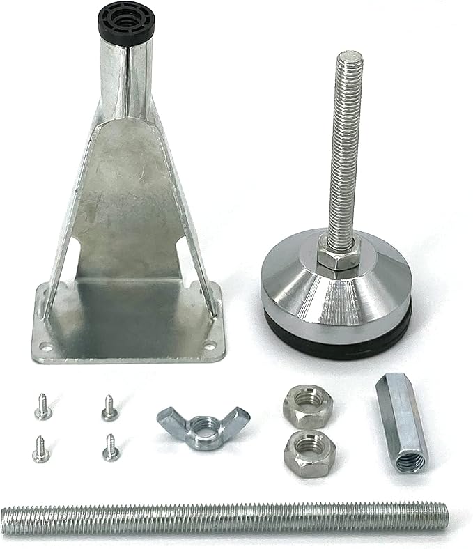 3 Pack Adjustable Height Bed Support Legs - Heavy Duty Steel, Suitable for Bed Frames, Center Slats, Cabinets & Furniture