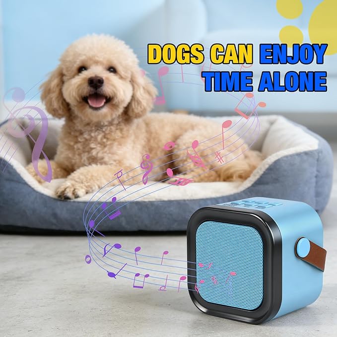 White Noise Sound Machine for Dogs, Calming Pet Anti Barking Device with Bark & Noise Detection, 20 Sounds, 7 Volume Levels, Timer, Helps Sleep & Ease Separation Anxiety, Creates Calm Space Anywhere