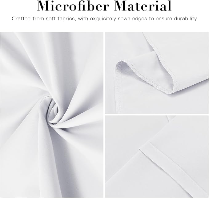 DOWNSTORIA Body Pillow Cover, Ultra Soft Microfiber Long Pillowcase, Envelope Closure Large Pillow Cases 20x54 inch (White)