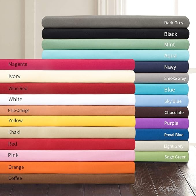 NTBAY King Pillowcase Set - 2 Pack Brushed Microfiber 20x36 Pillowcases - Soft, Wrinkle-Free, Fade-Resistant, Stain-Resistant, Orange Pillowcases with Envelope Closure - 20x36 Inches, Orange