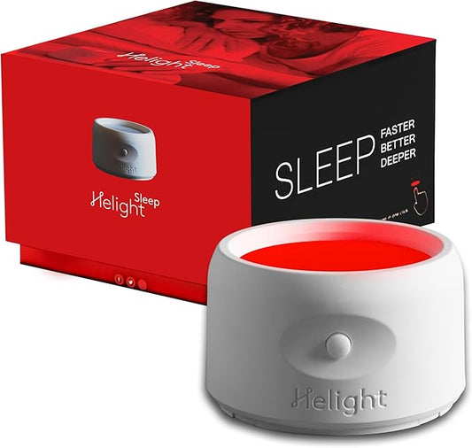 Helight Red Light Therapy Sleep Device – 630nm Pure Red Light Lamp Sleep Aid to Support Deep Relaxation – Rest Lamp Backed by Science for Adults & Kids Bedrooms - White