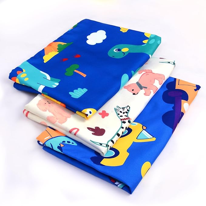 Cloele Kids Toddler Pillowcase Envelope Travel Pillowcase Baby Pillow Cover Fits Pillows Sized 12x16 or 13x18-1 Pack Soft Children’s Bedding Pillowslip Case for Boys and Girls - Car Dinosaur