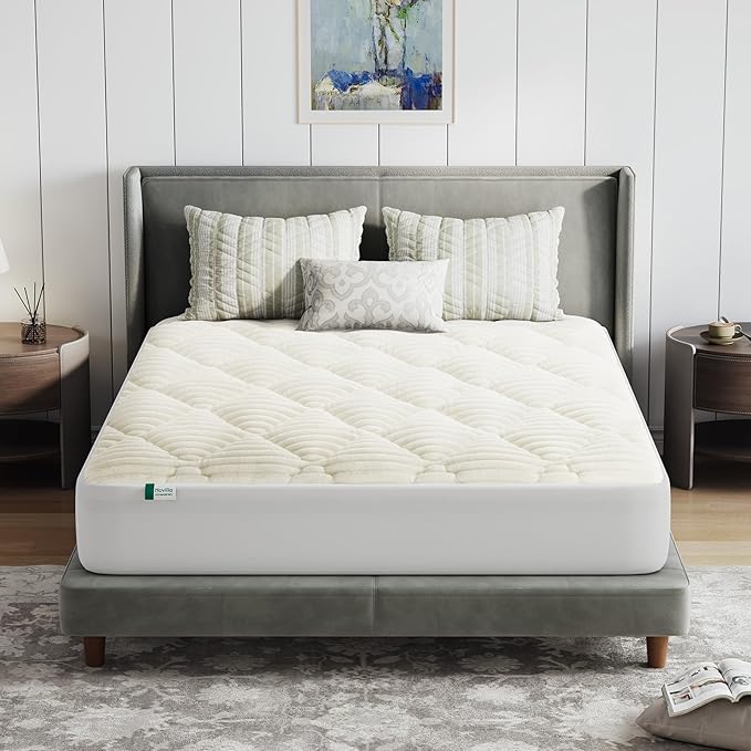Novilla Fleece Mattress Topper California King, Warm Sherpa Mattress Pad, Cloud-Like Soft Bed Cover for Winter, Deep Pocket fits up to 21", Machine Washable