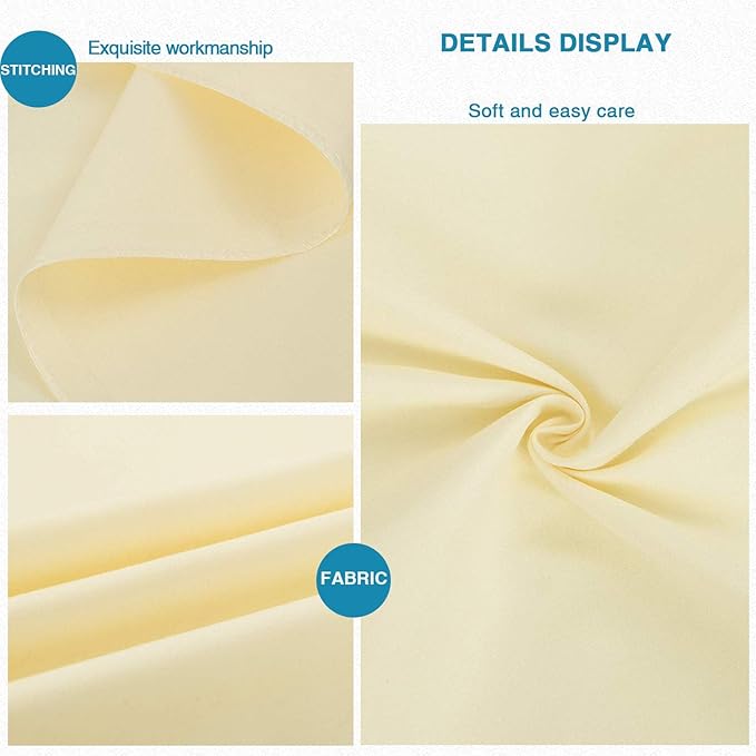 FLXXIE Body Pillow Cover - Super Soft Microfiber 20x54 Body Pillow Case - Envelope Closure, Wrinkle, Stain Resistant 20x54 Long Pillowcase, Ivory